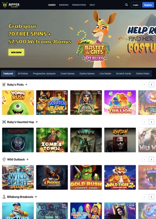 Main game collection portal Ripper Casino