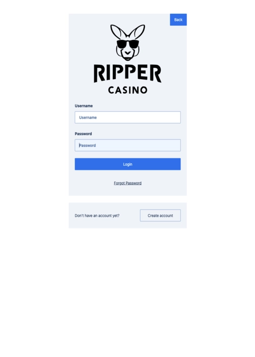 Protected member access gateway Ripper Casino
