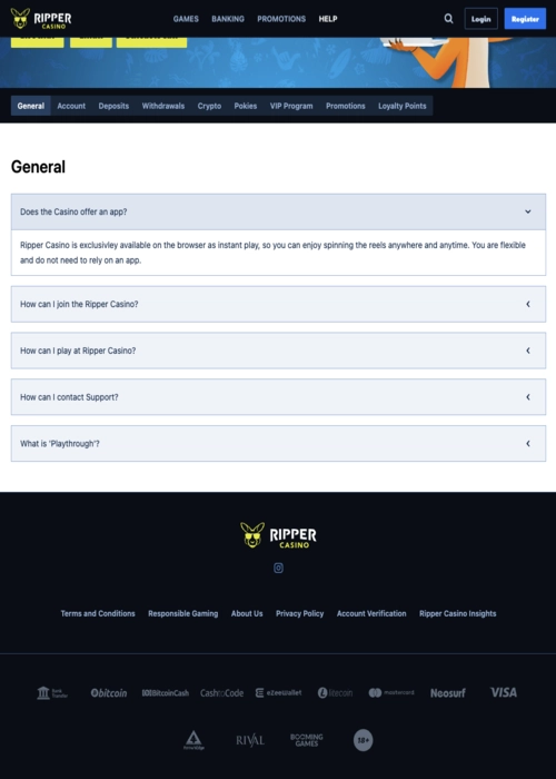 Portable casino application download Ripper Casino